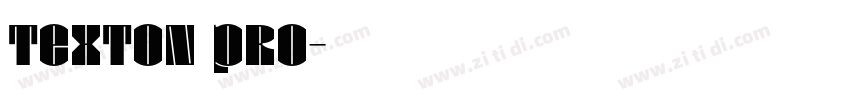 Texton pro字体转换